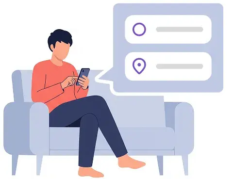Webで簡単事前予約。当日はスマートに乗車するだけ。